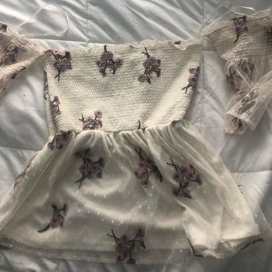 Beautifully laced off the shoulder top